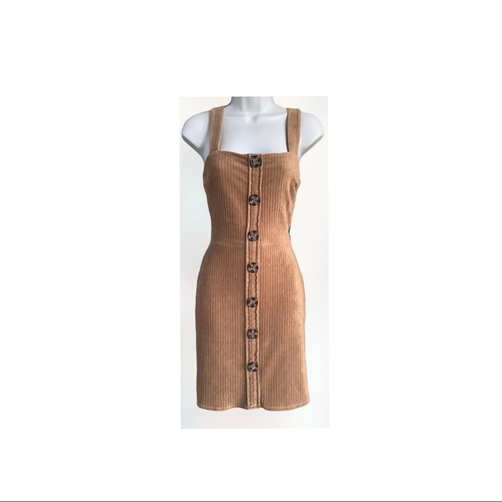 NO BOUNDARIES- Stunning vintage light brown dress size Small (3-5).